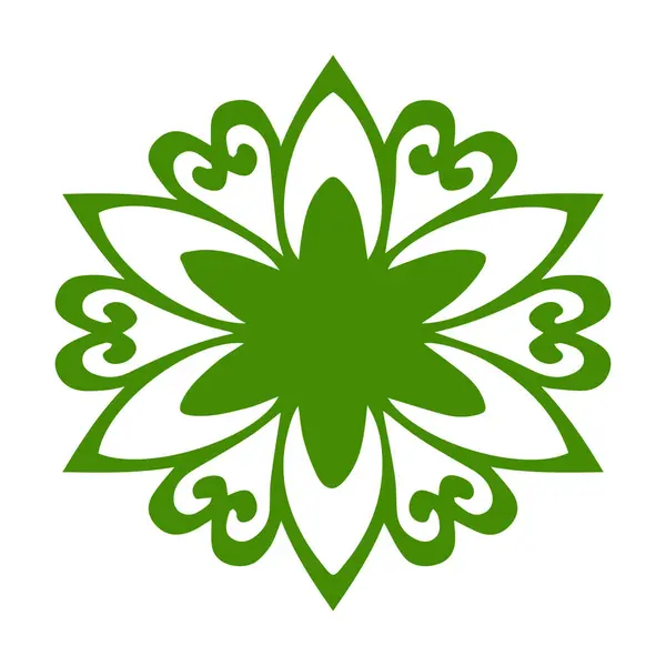 Güzel çiçek sanatı ve mandala vektör tasarımı