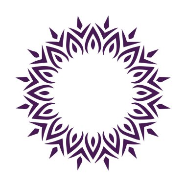 Güzel çiçek sanatı ve mandala vektör tasarımı