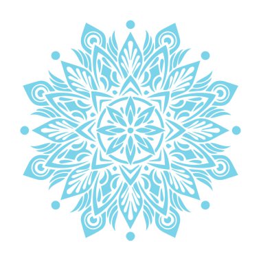 Güzel çiçek sanatı ve mandala vektör tasarımı