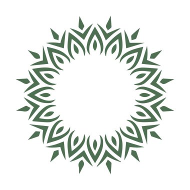 Güzel çiçek sanatı ve mandala vektör tasarımı