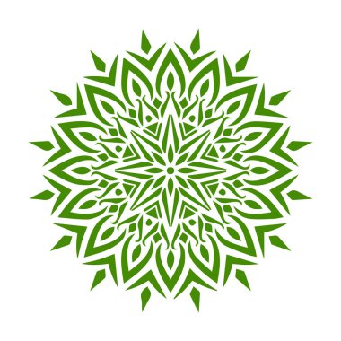 Güzel çiçek sanatı ve mandala vektör tasarımı