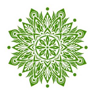 Güzel çiçek sanatı ve mandala vektör tasarımı