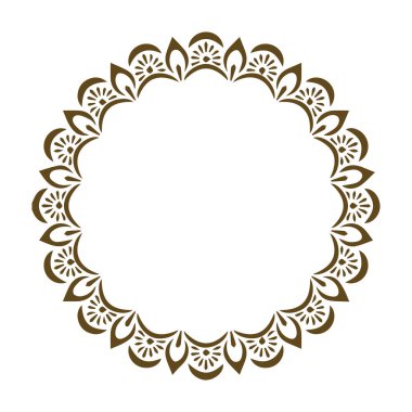Güzel çiçek sanatı ve mandala vektör tasarımı