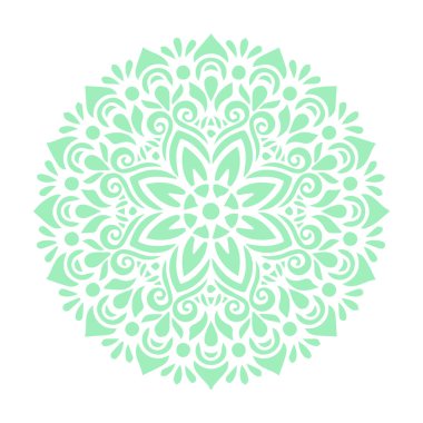 Güzel çiçek sanatı ve mandala vektör tasarımı