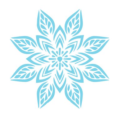 Güzel çiçek sanatı ve mandala vektör tasarımı