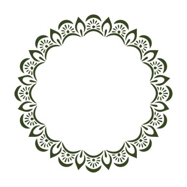 Güzel çiçek sanatı ve mandala vektör tasarımı