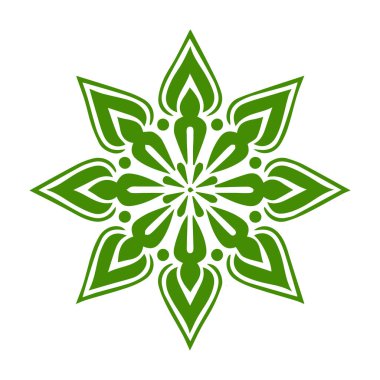 Güzel çiçek sanatı ve mandala vektör tasarımı