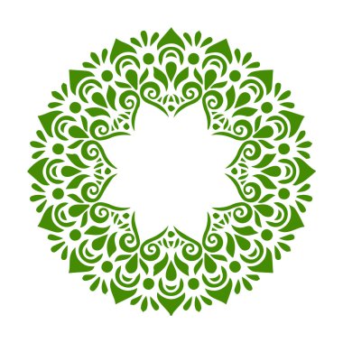 Güzel çiçek sanatı ve mandala vektör tasarımı