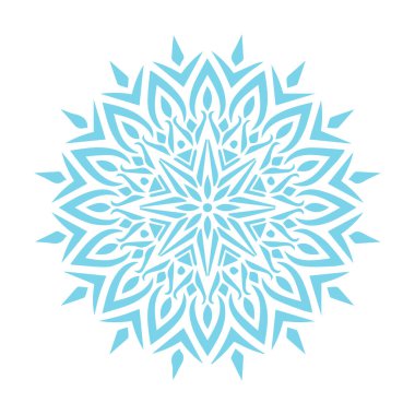 Güzel çiçek sanatı ve mandala vektör tasarımı