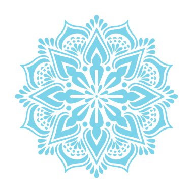 Güzel çiçek sanatı ve mandala vektör tasarımı