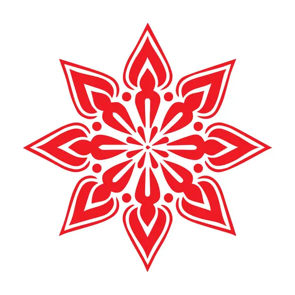 Güzel çiçek sanatı ve mandala vektör tasarımı