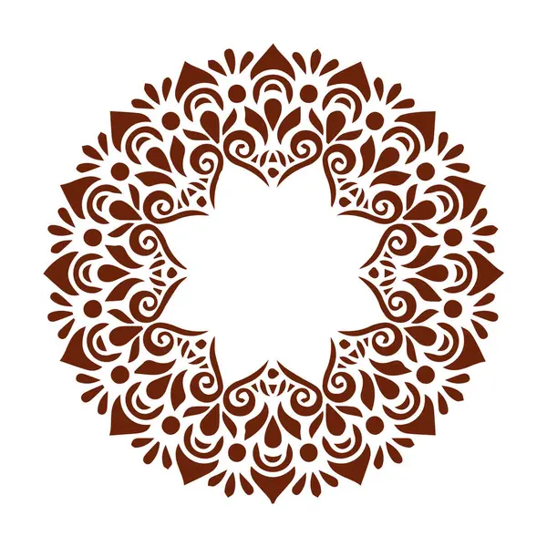 Güzel çiçek sanatı ve mandala vektör tasarımı