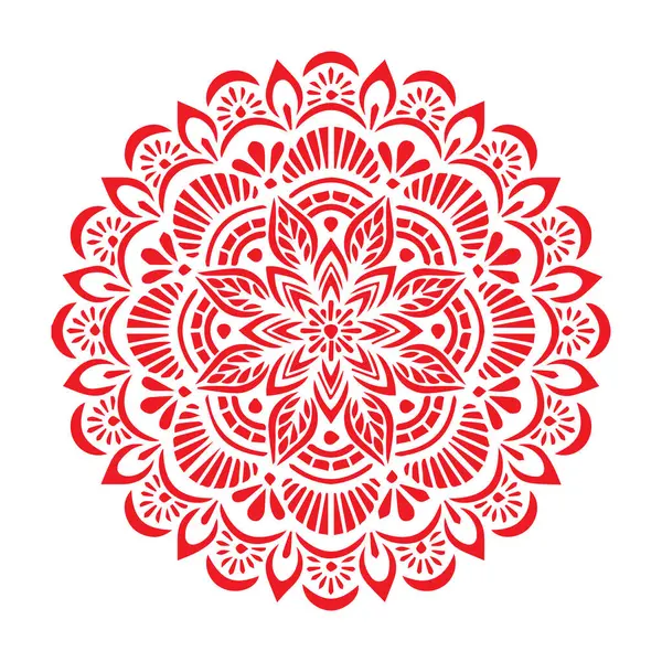 Güzel çiçek sanatı ve mandala vektör tasarımı