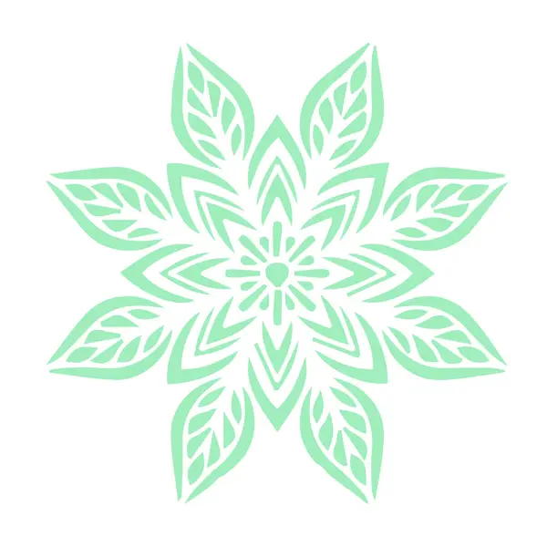 Güzel çiçek sanatı ve mandala vektör tasarımı