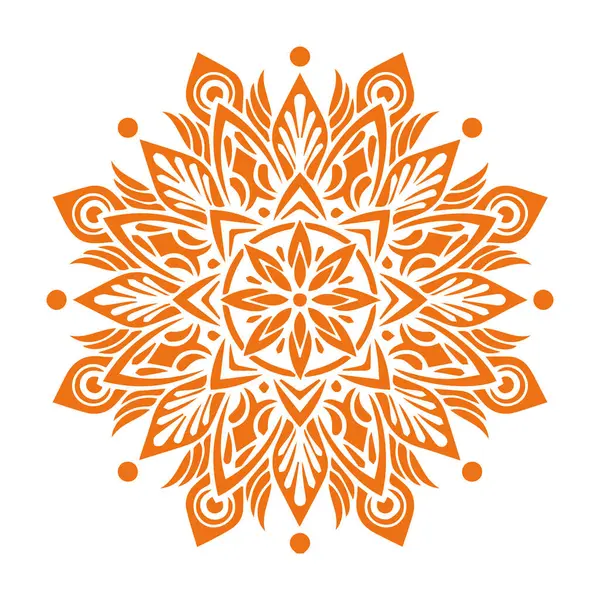 Güzel çiçek sanatı ve mandala vektör tasarımı