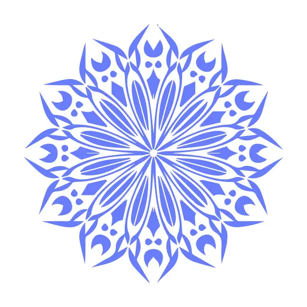 Güzel çiçek sanatı ve mandala vektör tasarımı