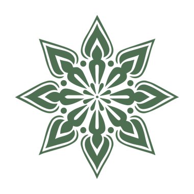 Güzel çiçek sanatı ve mandala vektör tasarımı