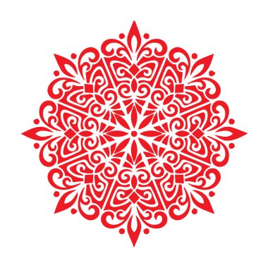 Güzel çiçek sanatı ve mandala vektör tasarımı