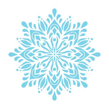 Güzel çiçek sanatı ve mandala vektör tasarımı