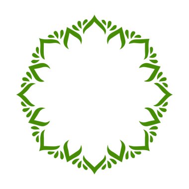 Güzel çiçek sanatı ve mandala vektör tasarımı