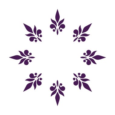 Güzel çiçek sanatı ve mandala vektör tasarımı