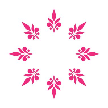 Güzel çiçek sanatı ve mandala vektör tasarımı