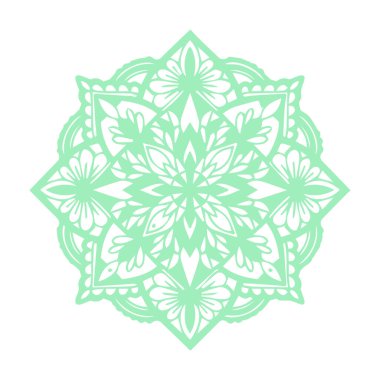 Güzel çiçek sanatı ve mandala vektör tasarımı