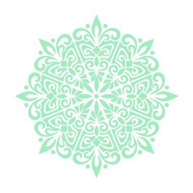 Güzel çiçek sanatı ve mandala vektör tasarımı