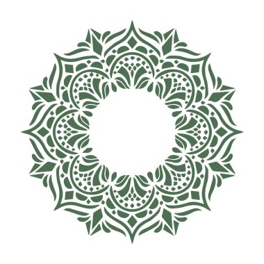 Güzel çiçek sanatı ve mandala vektör tasarımı