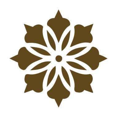 Güzel çiçek sanatı ve mandala vektör tasarımı