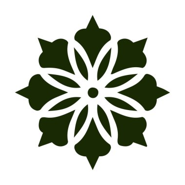 Güzel çiçek sanatı ve mandala vektör tasarımı