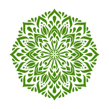 Güzel çiçek sanatı ve mandala vektör tasarımı