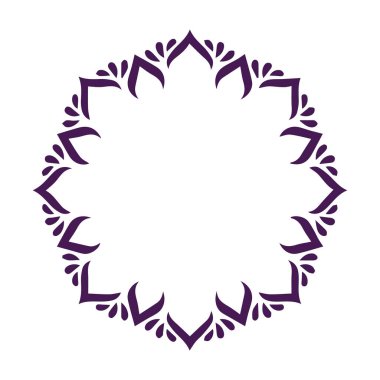 Güzel çiçek sanatı ve mandala vektör tasarımı