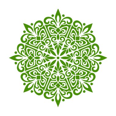 Güzel çiçek sanatı ve mandala vektör tasarımı