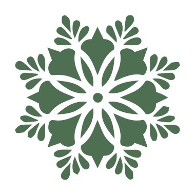 Güzel çiçek sanatı ve mandala vektör tasarımı