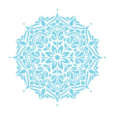 Güzel çiçek sanatı ve mandala vektör tasarımı