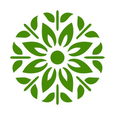 Güzel çiçek sanatı ve mandala vektör tasarımı