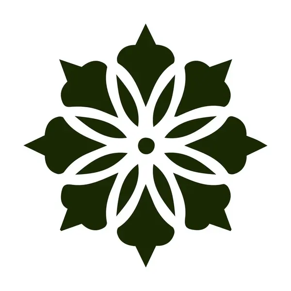 Güzel çiçek sanatı ve mandala vektör tasarımı