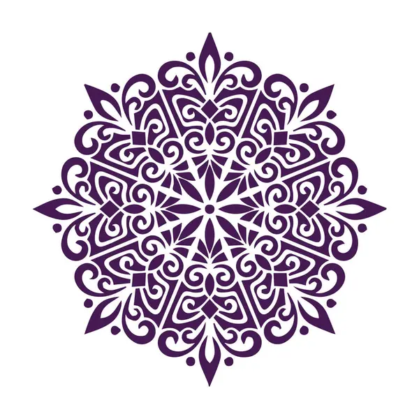 Güzel çiçek sanatı ve mandala vektör tasarımı