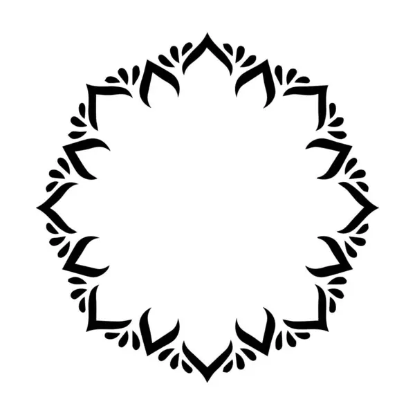 Güzel çiçek sanatı ve mandala vektör tasarımı