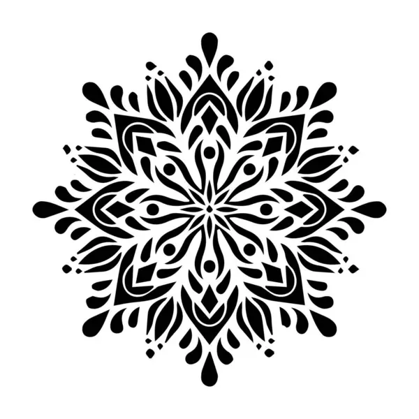 Güzel çiçek sanatı ve mandala vektör tasarımı