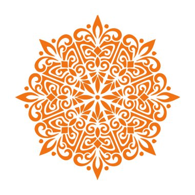 Güzel çiçek sanatı ve mandala vektör tasarımı