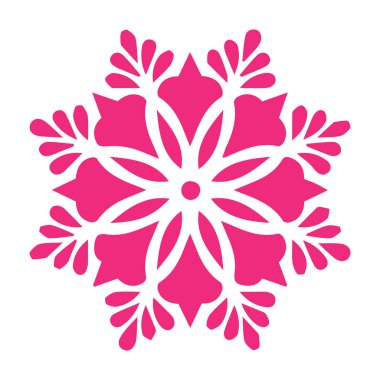 Güzel çiçek sanatı ve mandala vektör tasarımı