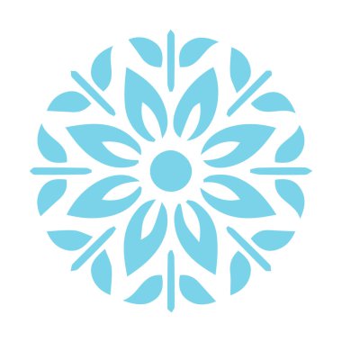 Güzel çiçek sanatı ve mandala vektör tasarımı