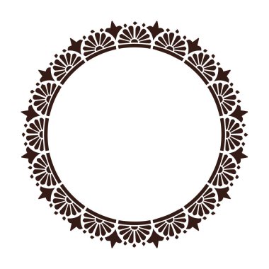 Güzel çiçek sanatı ve mandala vektör tasarımı