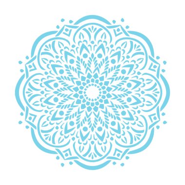 Güzel çiçek sanatı ve mandala vektör tasarımı