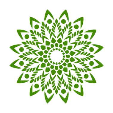 Güzel çiçek sanatı ve mandala vektör tasarımı