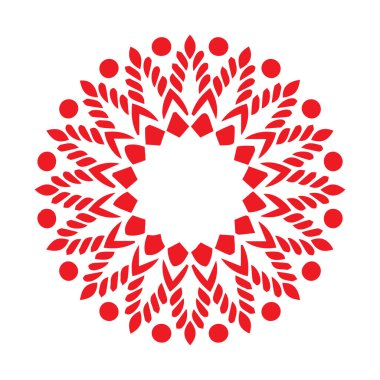 Güzel çiçek sanatı ve mandala vektör tasarımı