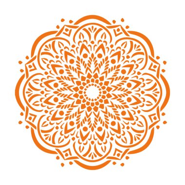 Güzel çiçek sanatı ve mandala vektör tasarımı