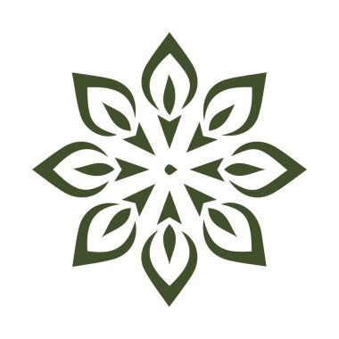 Güzel çiçek sanatı ve mandala vektör tasarımı